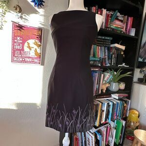 Laundry By shelli Segal Size 2 Black vintage 90s dress sheath dress